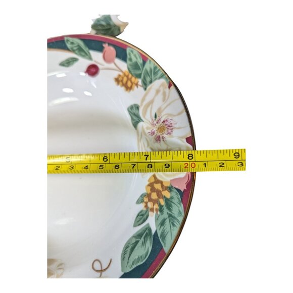 Vintage 1998 Tienshan Fine China Magnolia Soup Cereal Bowls - Set Of 4 - Picture 6 of 6